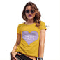 Funny Tee Shirts For Women Mum Purple Heart Women's T-Shirt Medium Yellow