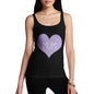 Funny Tank Top For Women Mum Purple Heart Women's Tank Top Medium Black