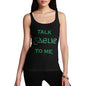 Funny Tank Top St Patrick's Day Talk Gaelic To me Women's Tank Top Medium Black