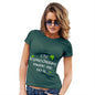 Funny T Shirts For Mum The Leprechaun Made Me Do It Women's T-Shirt Large Bottle Green