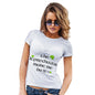 Funny T Shirts For Women The Leprechaun Made Me Do It Women's T-Shirt X-Large White