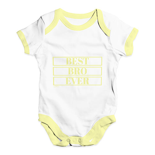 Best Bro Ever Baby Unisex Baby Grow Bodysuit