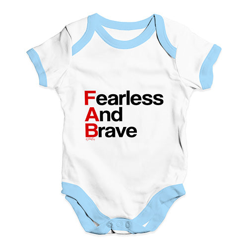 FAB Fearless And Brave Baby Unisex Baby Grow Bodysuit