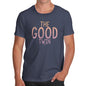 Novelty Tshirts Men Funny The Good Twin Men's T-Shirt X-Large Navy