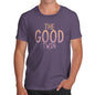 Novelty T Shirts For Dad The Good Twin Men's T-Shirt Small Plum