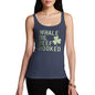 Womens Novelty Tank Top Whale Oil Beef Hooked Women's Tank Top Small Navy