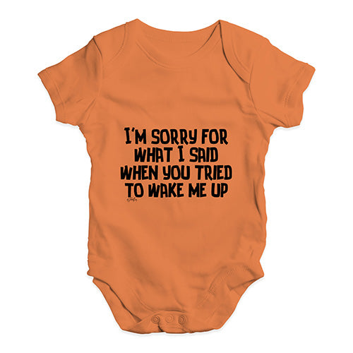 When You Tried To Wake Me Baby Unisex Baby Grow Bodysuit