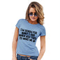 Womens Novelty T Shirt Christmas When You Tried To Wake Me Women's T-Shirt X-Large Sky Blue