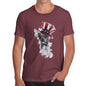 Mens T-Shirt Funny Geek Nerd Hilarious Joke Uncle Sam Chihuahua Men's T-Shirt Large Burgundy