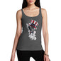 Womens Novelty Tank Top Christmas Uncle Sam Chihuahua Women's Tank Top X-Large Dark Grey