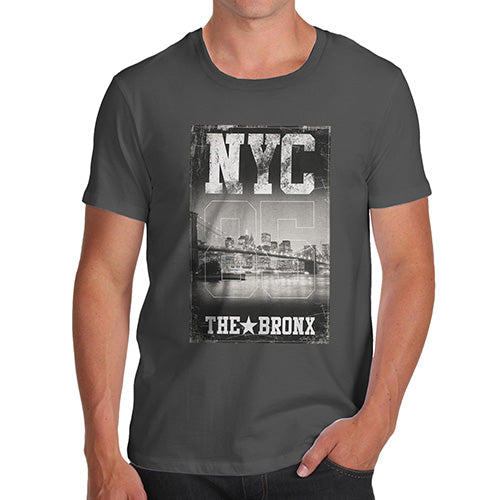 Mens Humor Novelty Graphic Sarcasm Funny T Shirt NYC 85 The Bronx Men's T-Shirt X-Large Dark Grey
