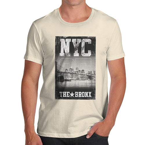 Funny Tshirts For Men NYC 85 The Bronx Men's T-Shirt X-Large Natural