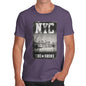 Mens Humor Novelty Graphic Sarcasm Funny T Shirt NYC 85 The Bronx Men's T-Shirt X-Large Plum