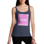 Novelty Tank Top The Greatest Element Mum Women's Tank Top Small Navy