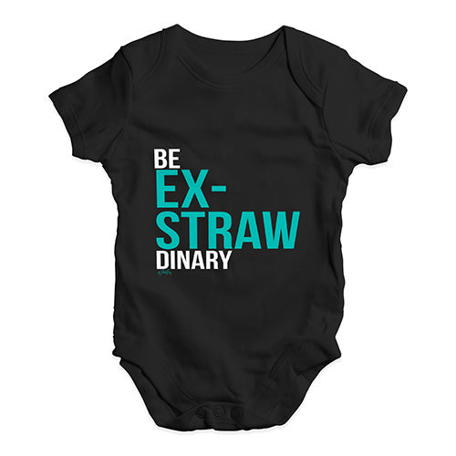 Ex-Straw Dinary Baby Unisex Baby Grow Bodysuit