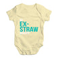 Ex-Straw Dinary Baby Unisex Baby Grow Bodysuit