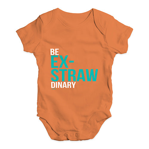 Ex-Straw Dinary Baby Unisex Baby Grow Bodysuit