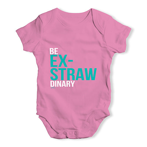 Ex-Straw Dinary Baby Unisex Baby Grow Bodysuit