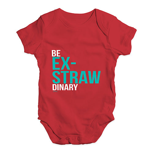 Ex-Straw Dinary Baby Unisex Baby Grow Bodysuit