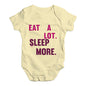 Eat A Lot Sleep More Baby Unisex Baby Grow Bodysuit