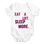 Eat A Lot Sleep More Baby Unisex Baby Grow Bodysuit