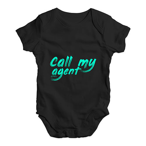 Call My Agent Baby Unisex Baby Grow Bodysuit