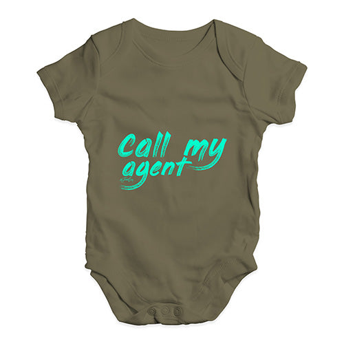 Call My Agent Baby Unisex Baby Grow Bodysuit