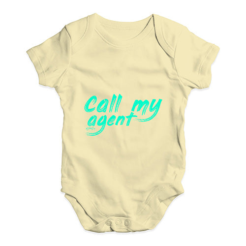 Call My Agent Baby Unisex Baby Grow Bodysuit