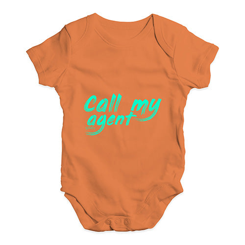 Call My Agent Baby Unisex Baby Grow Bodysuit