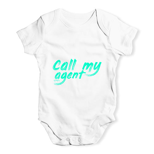 Call My Agent Baby Unisex Baby Grow Bodysuit