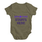 Awesome Starts Here Baby Unisex Baby Grow Bodysuit