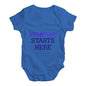 Awesome Starts Here Baby Unisex Baby Grow Bodysuit