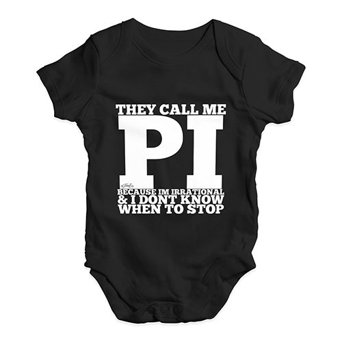 They Call Me Pi Baby Unisex Baby Grow Bodysuit