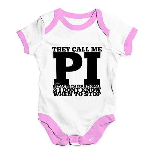 They Call Me Pi Baby Unisex Baby Grow Bodysuit