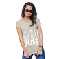 Funny Tee Shirts For Women Act Like A Lady Think Like A Boss Women's T-Shirt Small Natural