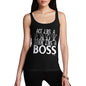 Womens Humor Novelty Graphic Funny Tank Top Act Like A Lady Think Like A Boss Women's Tank Top X-Large Black