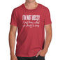 Funny T-Shirts For Men Sarcasm I'm Not Bossy I Just Know What You Should Be Doing Men's T-Shirt Small Red