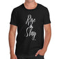 Funny T Shirts For Men Rise And Slay Men's T-Shirt X-Large Black