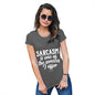 Womens Funny Tshirts Sarcasm Is One Of The Services I Offer Women's T-Shirt X-Large Dark Grey