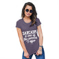 Funny Tee Shirts For Women Sarcasm Is One Of The Services I Offer Women's T-Shirt X-Large Plum