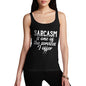 Womens Funny Tank Top Sarcasm Is One Of The Services I Offer Women's Tank Top Large Black