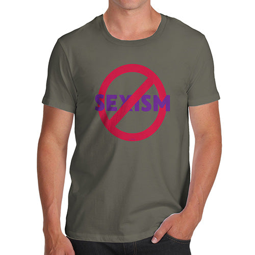Novelty T Shirts For Dad No Sexism Men's T-Shirt X-Large Khaki