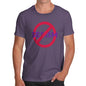 Novelty Tshirts Men Funny No Sexism Men's T-Shirt Medium Plum