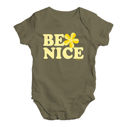 Be Nice Baby Unisex Baby Grow Bodysuit