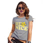 Funny T Shirts For Mom Be Nice Women's T-Shirt X-Large Light Grey