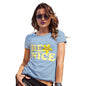 Novelty Gifts For Women Be Nice Women's T-Shirt Medium Sky Blue