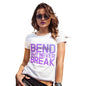 Funny Shirts For Women Bend But Never Break Women's T-Shirt Small White