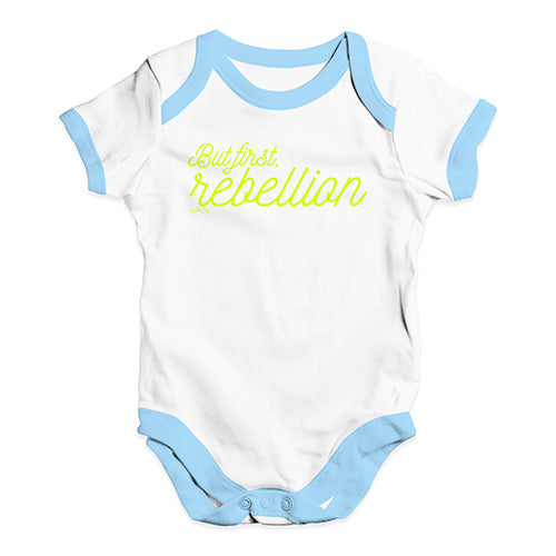 But First Rebellion Baby Unisex Baby Grow Bodysuit