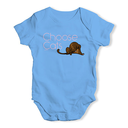 Choose Cats Baby Unisex Baby Grow Bodysuit