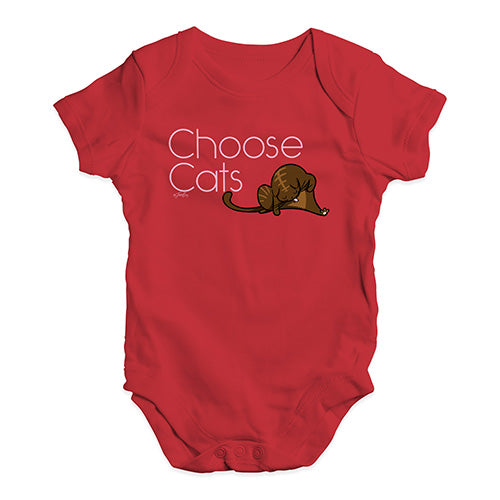 Choose Cats Baby Unisex Baby Grow Bodysuit